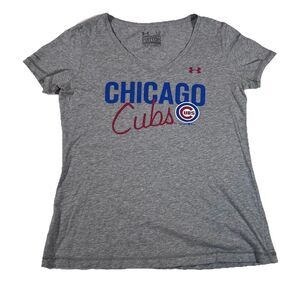 Under Armour Charged Heatgear Chicago Cubs MLB T-Shirt Women's Large